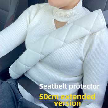 Perne moi pentru centura de siguranță auto din pluș, cu protecție anti-derapare și umplutură îngroșată