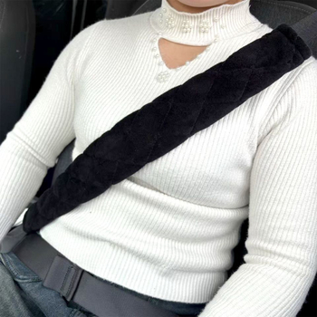 Perne moi pentru centura de siguranță auto din pluș, cu protecție anti-derapare și umplutură îngroșată