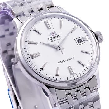 Férfi mechanikus karóra naptár funkcióval, japán Miyota Citizen mozgás, rozsdamentes acél tok és szíj, 50 m vízállóság