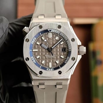 AP15710 Ceas mecanic automat pentru bărbați — Miota japoneză, iluminare în întuneric, calendar, spate transparent, carcasă din oțel inoxidabil