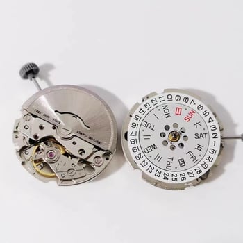 Automata mozgás 8200/8215 a Miyota-tól, rozsdamentes acél tok és szíj, naptár és heti kijelző