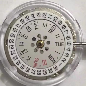 Automata mozgás 8200/8215 a Miyota-tól, rozsdamentes acél tok és szíj, naptár és heti kijelző