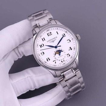 Holdfázisú mechanikus automata karóra – Klasszikus sorozat, rozsdamentes acél tok és karkötő, zafír kristály, átlátszó hátlappal, 10 m vízállóság