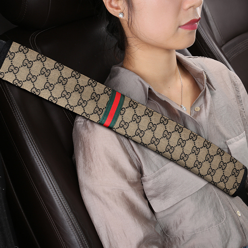 Husa pentru umărul curelei de siguranță auto din cânepă respirabilă, personalizabilă cu logo, 0,3 kg