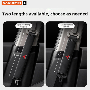 Pernă din piele pentru umărul centurii de siguranță pentru Mitsubishi Outlander, Lancer și Pajero – accesoriu decorativ