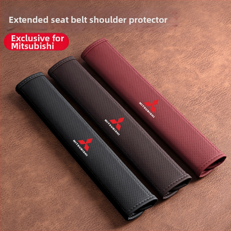 Pernă din piele pentru umărul centurii de siguranță pentru Mitsubishi Outlander, Lancer și Pajero – accesoriu decorativ