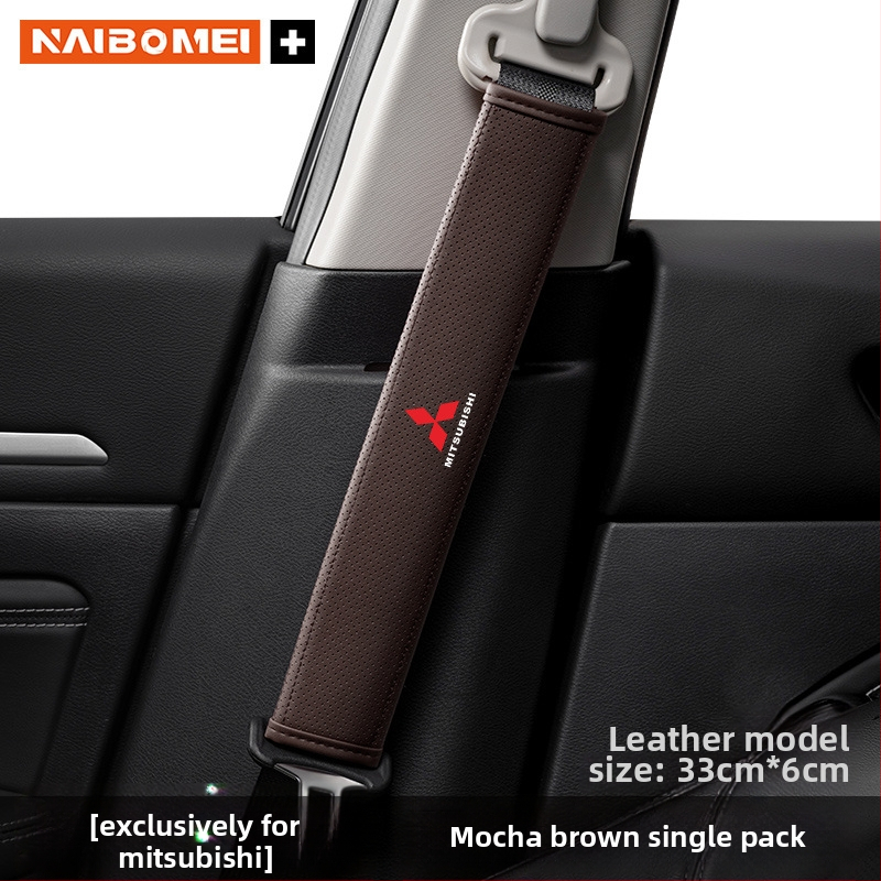 Pernă din piele pentru umărul centurii de siguranță pentru Mitsubishi Outlander, Lancer și Pajero – accesoriu decorativ