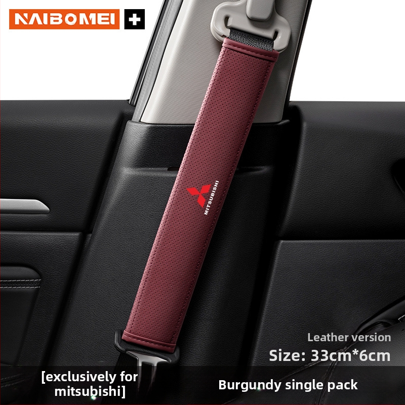 Pernă din piele pentru umărul centurii de siguranță pentru Mitsubishi Outlander, Lancer și Pajero – accesoriu decorativ