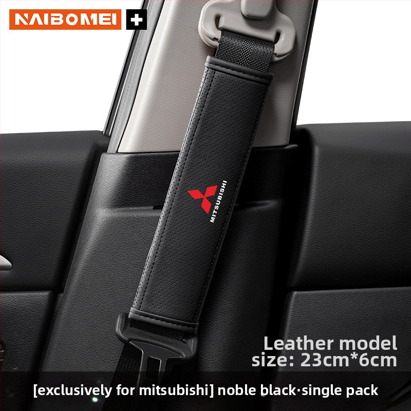 Pernă din piele pentru umărul centurii de siguranță pentru Mitsubishi Outlander, Lancer și Pajero – accesoriu decorativ