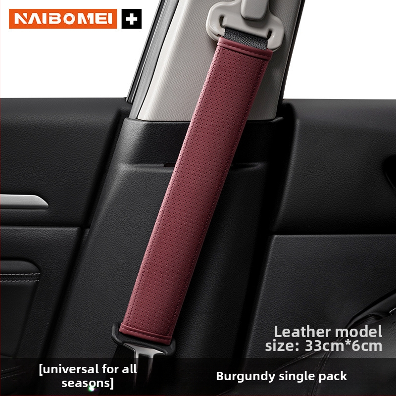 Pernă din piele pentru umărul centurii de siguranță pentru Mitsubishi Outlander, Lancer și Pajero – accesoriu decorativ