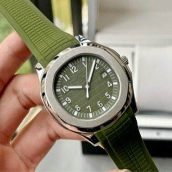 Automata mechanikus karóra fénylő számlappal, analóg kijelző, ovális számlap, rozsdamentes acél tok, szilikon szíj