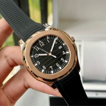 Automata mechanikus karóra fénylő számlappal, analóg kijelző, ovális számlap, rozsdamentes acél tok, szilikon szíj