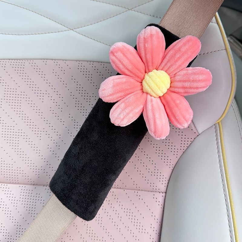 Tirika husă pluș pentru Curea de Siguranță auto – desen animat drăguț, protecție pentru interiorul mașinii