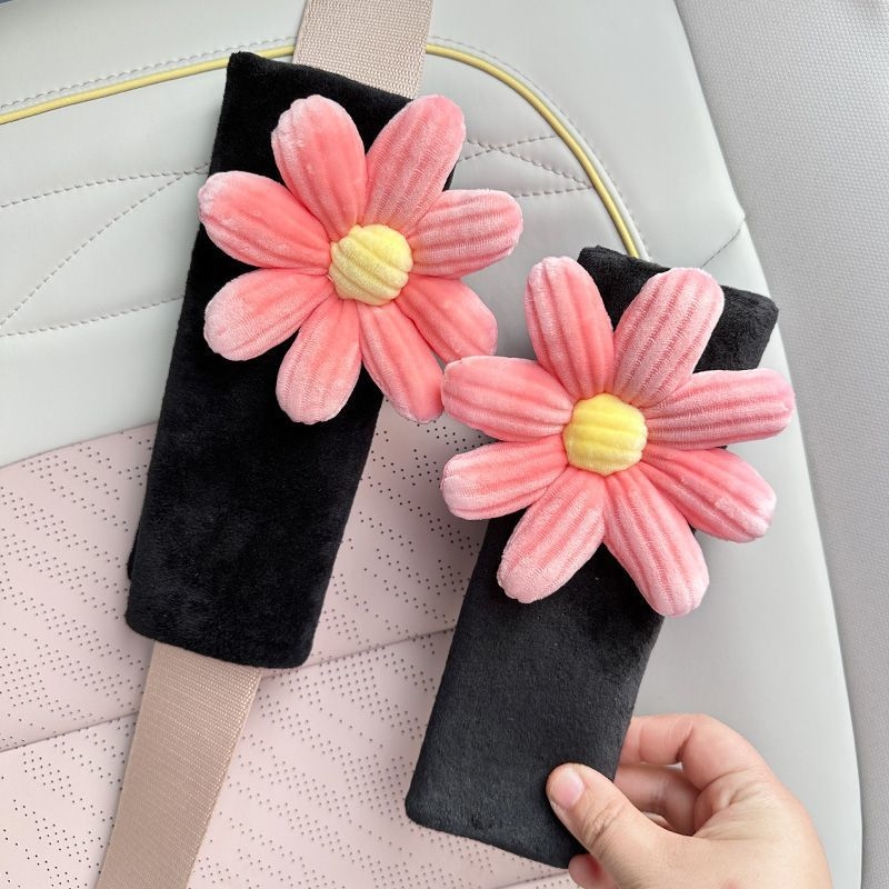 Tirika husă pluș pentru Curea de Siguranță auto – desen animat drăguț, protecție pentru interiorul mașinii