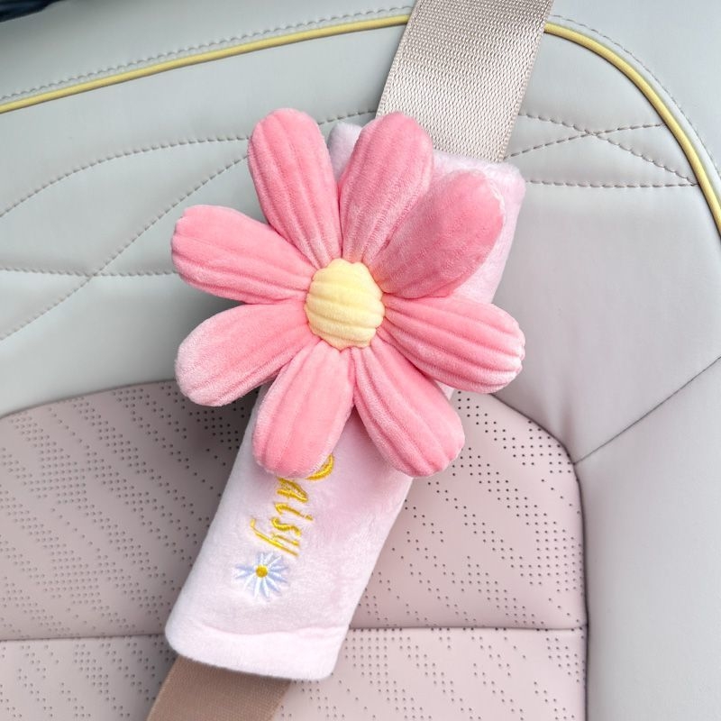 Tirika husă pluș pentru Curea de Siguranță auto – desen animat drăguț, protecție pentru interiorul mașinii