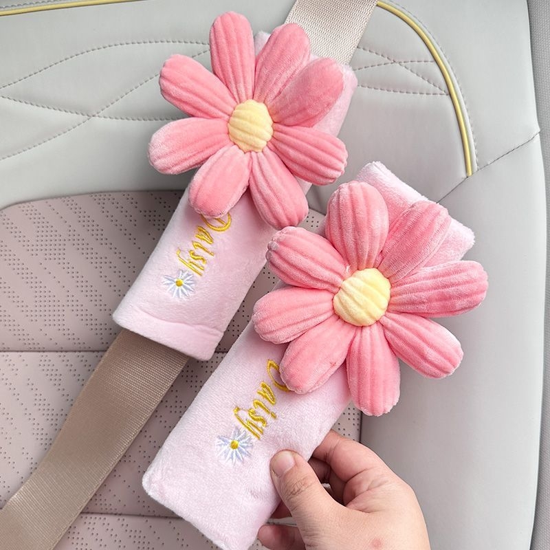 Tirika husă pluș pentru Curea de Siguranță auto – desen animat drăguț, protecție pentru interiorul mașinii