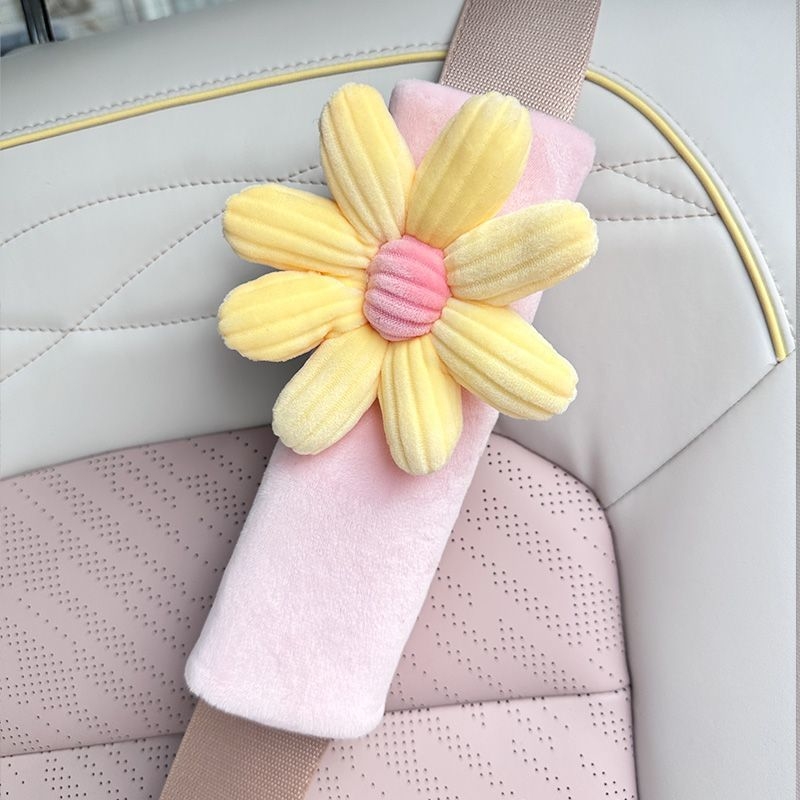 Tirika husă pluș pentru Curea de Siguranță auto – desen animat drăguț, protecție pentru interiorul mașinii