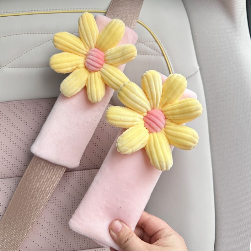 Tirika husă pluș pentru Curea de Siguranță auto – desen animat drăguț, protecție pentru interiorul mașinii