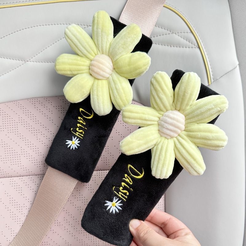 Tirika husă pluș pentru Curea de Siguranță auto – desen animat drăguț, protecție pentru interiorul mașinii