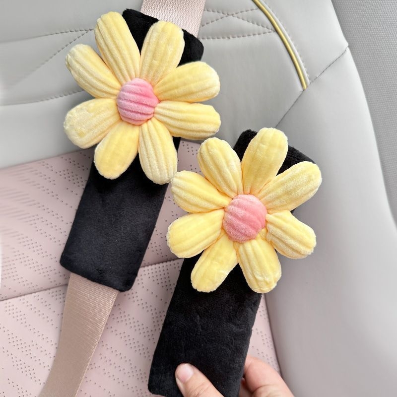 Tirika husă pluș pentru Curea de Siguranță auto – desen animat drăguț, protecție pentru interiorul mașinii