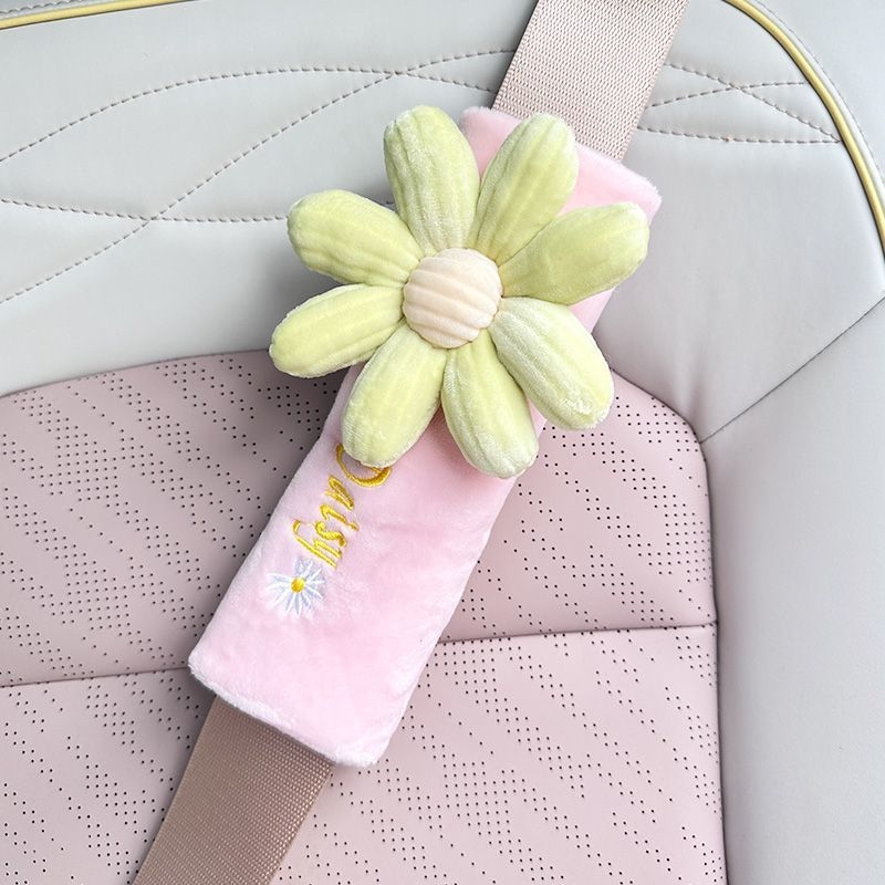 Tirika husă pluș pentru Curea de Siguranță auto – desen animat drăguț, protecție pentru interiorul mașinii