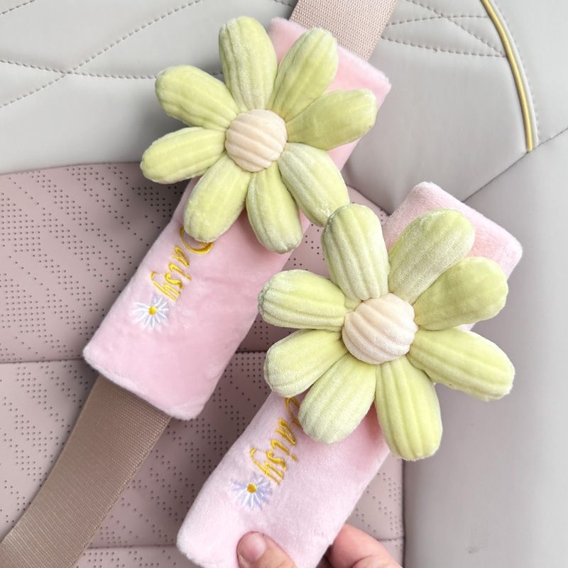 Tirika husă pluș pentru Curea de Siguranță auto – desen animat drăguț, protecție pentru interiorul mașinii