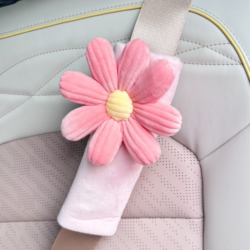 Tirika husă pluș pentru Curea de Siguranță auto – desen animat drăguț, protecție pentru interiorul mașinii