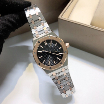 Ceas dama din oțel inoxidabil, cuarț, mișcare Swiss ETA, cristal safir, bezel cu inel de diamante, cadran în formă de floare, rezistență la apă 30 m