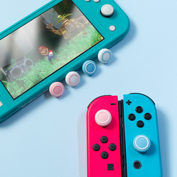 Κεφαλάκια σιλικόνης για Nintendo Switch – κυκλικά καλύμματα μοχλικού, μοντέλο 189, συμβατά με NS/Lite/OLED, εκτύπωση λογότυπου διαθέσιμη