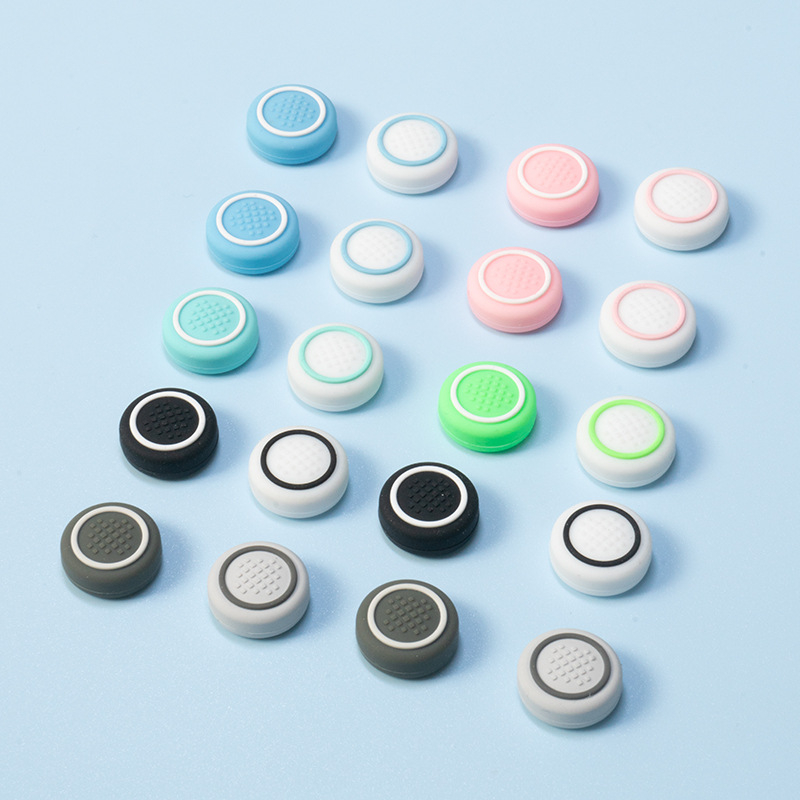 Κεφαλάκια σιλικόνης για Nintendo Switch – κυκλικά καλύμματα μοχλικού, μοντέλο 189, συμβατά με NS/Lite/OLED, εκτύπωση λογότυπου διαθέσιμη