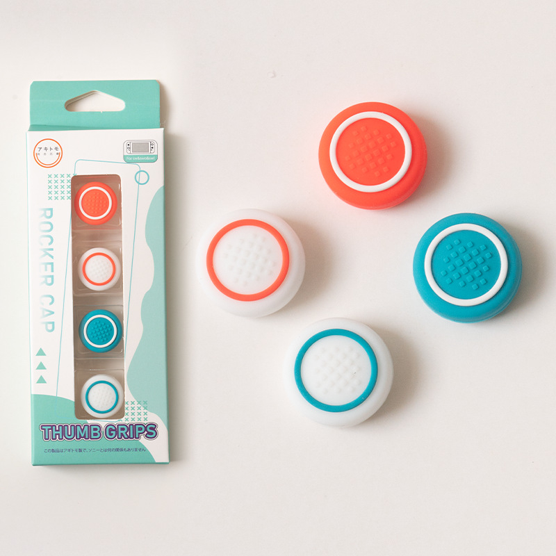 Κεφαλάκια σιλικόνης για Nintendo Switch – κυκλικά καλύμματα μοχλικού, μοντέλο 189, συμβατά με NS/Lite/OLED, εκτύπωση λογότυπου διαθέσιμη