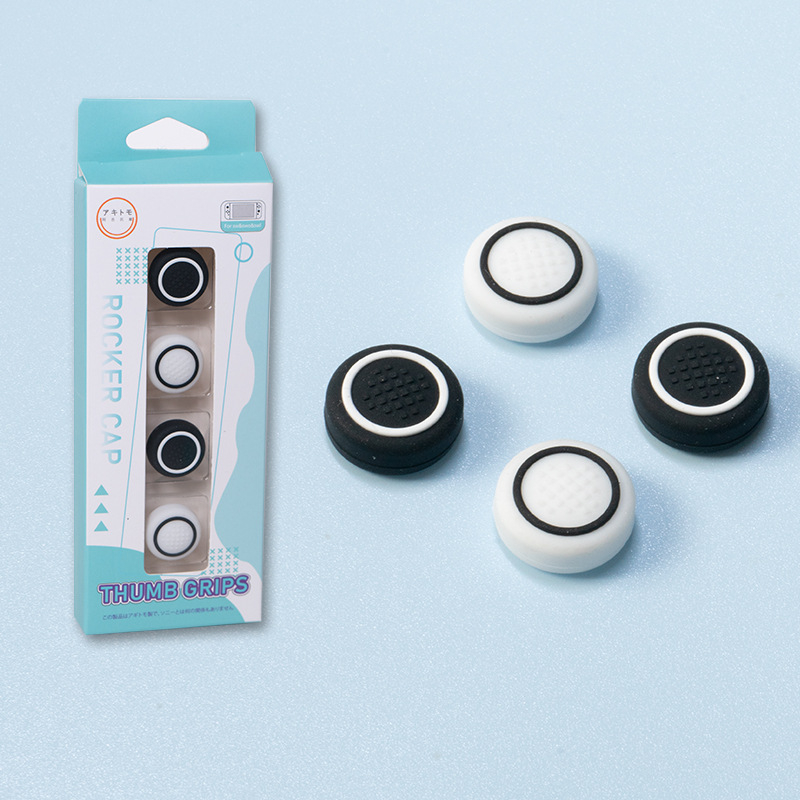 Κεφαλάκια σιλικόνης για Nintendo Switch – κυκλικά καλύμματα μοχλικού, μοντέλο 189, συμβατά με NS/Lite/OLED, εκτύπωση λογότυπου διαθέσιμη