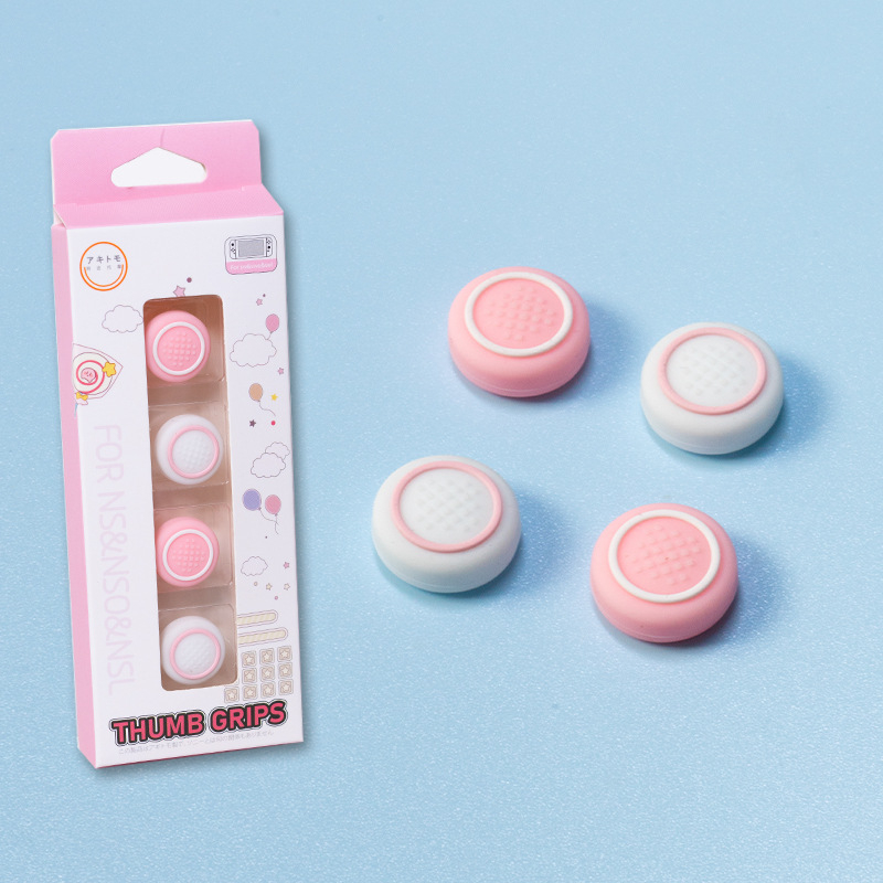 Κεφαλάκια σιλικόνης για Nintendo Switch – κυκλικά καλύμματα μοχλικού, μοντέλο 189, συμβατά με NS/Lite/OLED, εκτύπωση λογότυπου διαθέσιμη