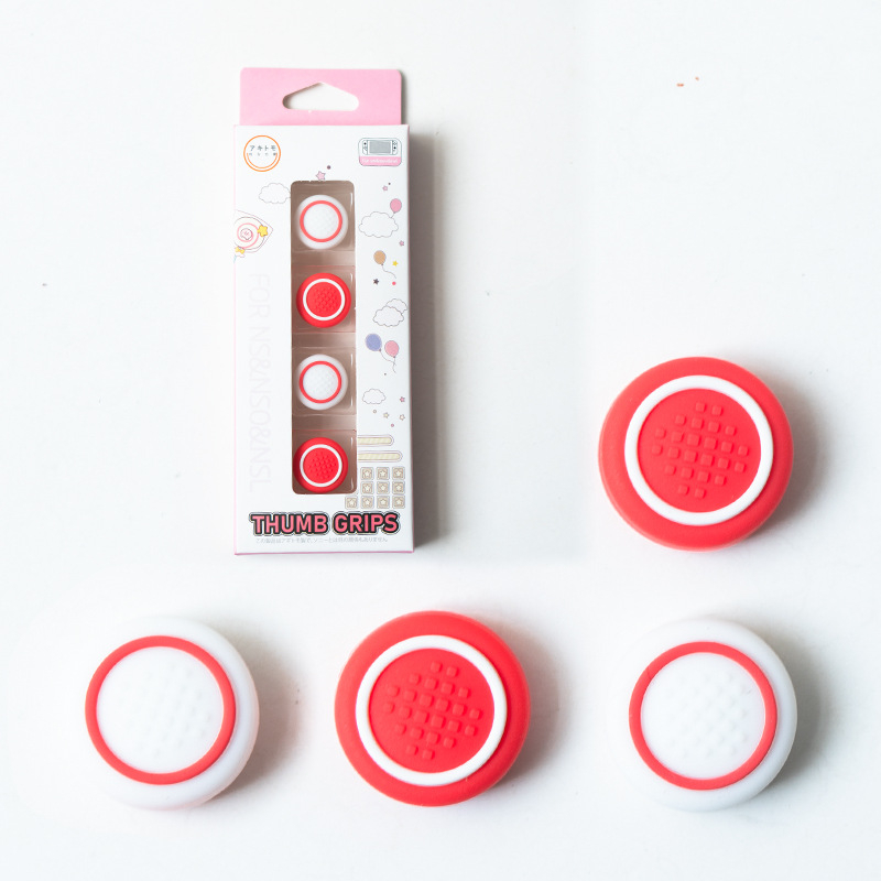 Κεφαλάκια σιλικόνης για Nintendo Switch – κυκλικά καλύμματα μοχλικού, μοντέλο 189, συμβατά με NS/Lite/OLED, εκτύπωση λογότυπου διαθέσιμη