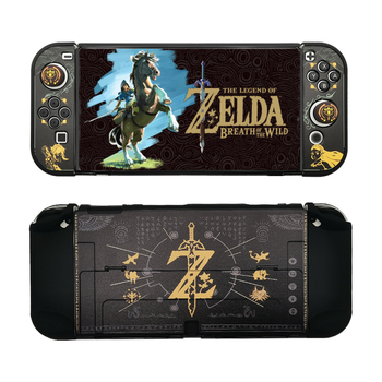 Nintendo Switch OLED zaštitna futrola – podijeljeni poklopac, tvrdi PC kućište, injekcijsko lijevanje, kopča, 5-dijelni komplet