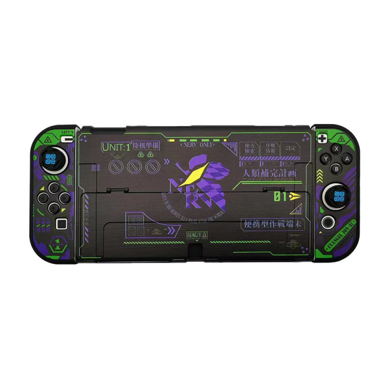 Nintendo Switch OLED zaštitna futrola – podijeljeni poklopac, tvrdi PC kućište, injekcijsko lijevanje, kopča, 5-dijelni komplet