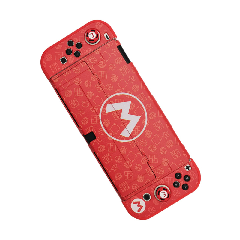 Nintendo Switch OLED zaštitna futrola – podijeljeni poklopac, tvrdi PC kućište, injekcijsko lijevanje, kopča, 5-dijelni komplet