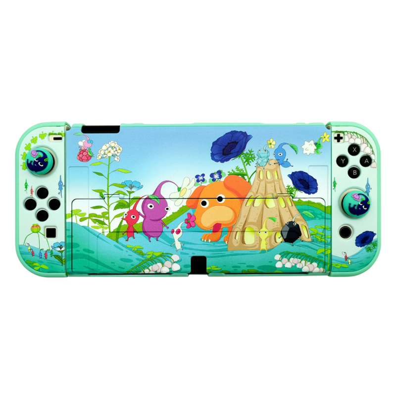 Nintendo Switch OLED zaštitna futrola – podijeljeni poklopac, tvrdi PC kućište, injekcijsko lijevanje, kopča, 5-dijelni komplet