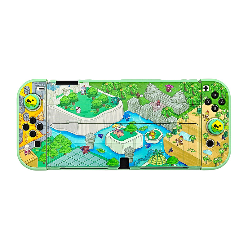 Nintendo Switch OLED zaštitna futrola – podijeljeni poklopac, tvrdi PC kućište, injekcijsko lijevanje, kopča, 5-dijelni komplet