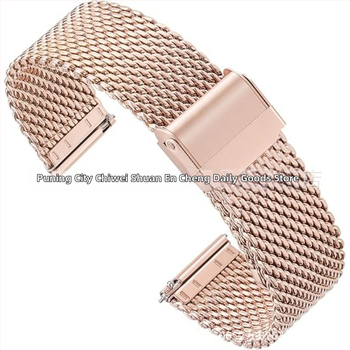 Nerezový Milanese náramok na hodinky, zapínanie snap, kompatibilný s Huawei GT2e, rozhranie 18–22 mm, obchodný štýl
