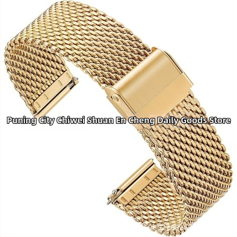 Nerezový Milanese náramok na hodinky, zapínanie snap, kompatibilný s Huawei GT2e, rozhranie 18–22 mm, obchodný štýl