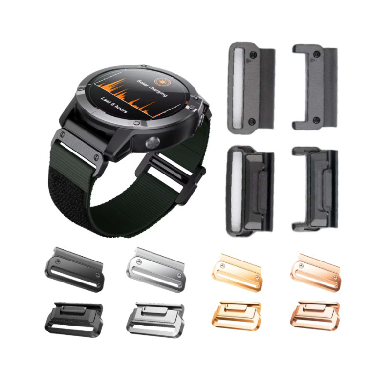 Conector metal pentru curea Garmin Fenix 6X Pro/5X, cap de eliberare rapidă, interfețe 20/22/26 mm, cataramă
