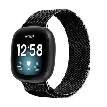 Brățară metalică pentru Fitbit Versa serie cu închidere magnetică, greutate 38g/32g, model 32741222550, lansată în 2018