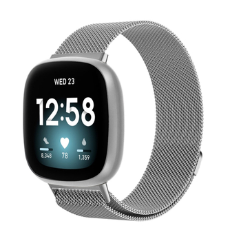 Brățară metalică pentru Fitbit Versa serie cu închidere magnetică, greutate 38g/32g, model 32741222550, lansată în 2018