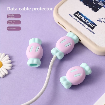 Laadimiskaabli kaitsekile – silikoonist universaalne kaitse, hoiab ära murdumise, pehme kummist disain