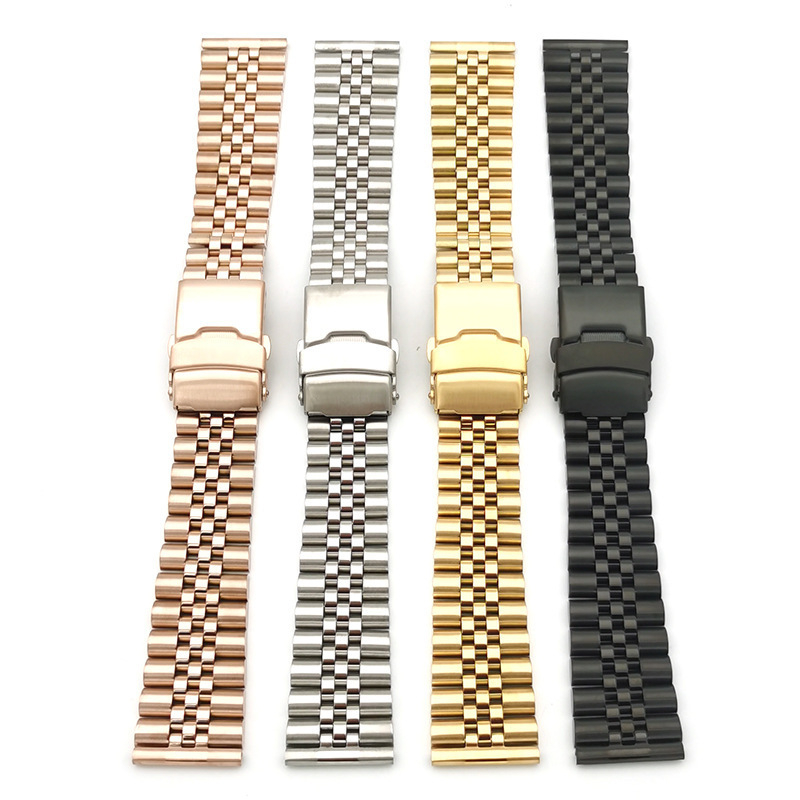 Bandă de curea cu cataramă din oțel inoxidabil 304, design cu cinci inele