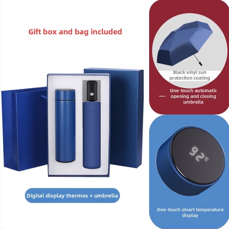 Set cadou termos cu notebook — infuzor de ceai, capacitate mare, interior din oțel inoxidabil 304, exterior din oțel inoxidabil 201, izolație în vid 6–12 ore