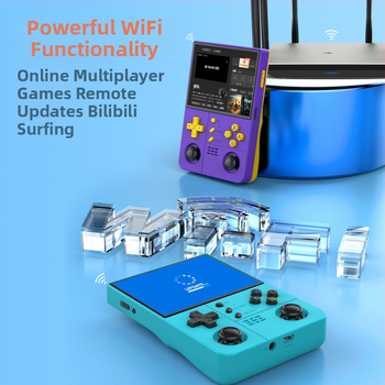 Portatīvā spēļu konsole ar atvērta koda Linux, retro ar dubultajiem joystickiem, 64/128 GB, 720p izvads