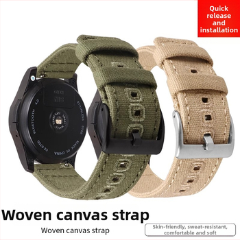 Brățară pentru ceas Huawei GT5 – din pânză, țesută, eliberare rapidă, cataramă cu pin