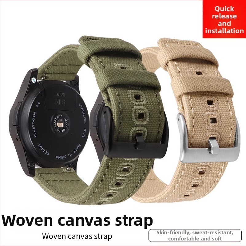 Brățară pentru ceas Huawei GT5 – din pânză, țesută, eliberare rapidă, cataramă cu pin
